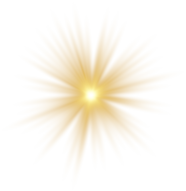 Gold glowing star
